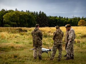 Supporting image for story: Scottish regiment forms first drone platoon as soldiers train on latest systems