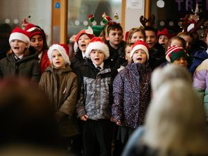 Supporting image for story: Heart-warming harmonies at Telford care home as pupils pop in to sing Christmas carols for residents