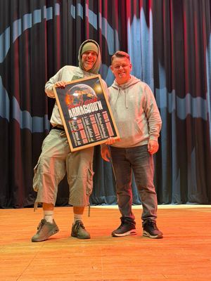 Wayne with Jonny Cole