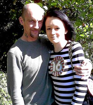 Scott Taylor with daughter Kirsty on her 16th birthday