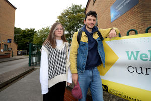 Students Mathis Esnault and Louise Vilemme