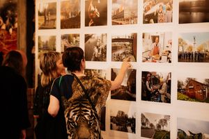 The former Poundland at Kings Square Shopping Centre in West Bromwich, has been turned into an exhibition called The Caravan Gallery, The Sandwell Pride of Place Project - Blast! Festival