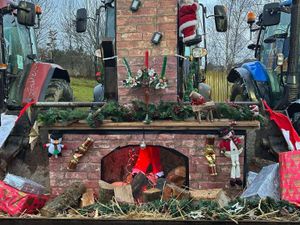 Supporting image for story: Penybont Young Farmer’s Club’s After Dark Tractor Run has raised about £3,500 for two charities.