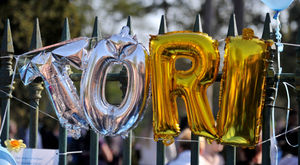 The scenes at West Park on Saturday night