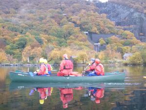 Students from the Coppice Performing Arts School take to the water. Image: Coppice Performing Arts School