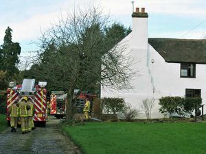 Supporting image for story: Crews rescue unconscious dog from Shropshire house fire