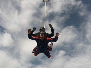 Supporting image for story: 'The most frightening thing I've ever done': Shrewsbury's mayor soars through skies in fundraiser
