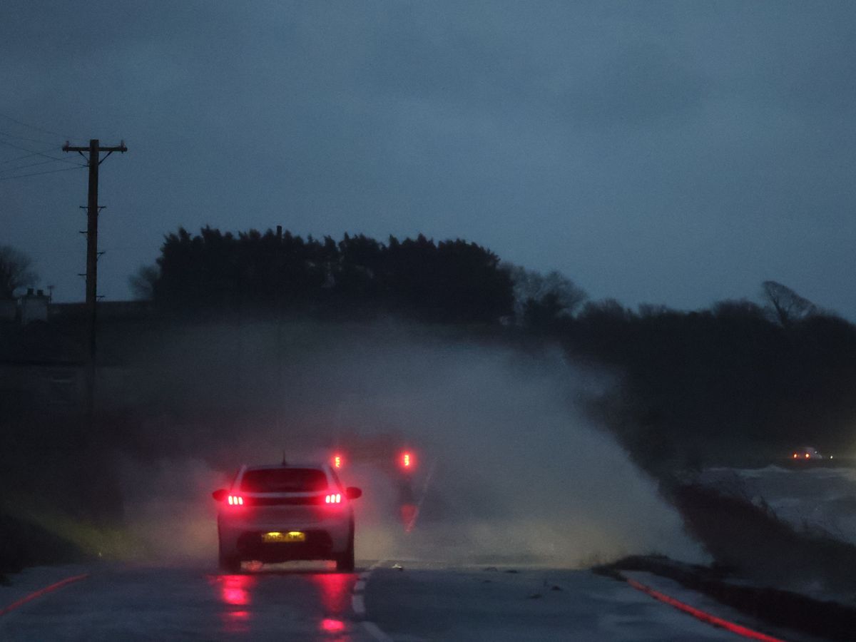 Lorries overturn in high winds as Storm Bram travel disruption continues