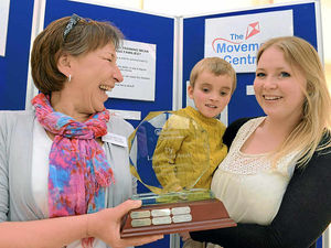Supporting image for story: Brave boy's charity walk wins an award