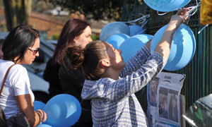 The scenes at West Park on Saturday night