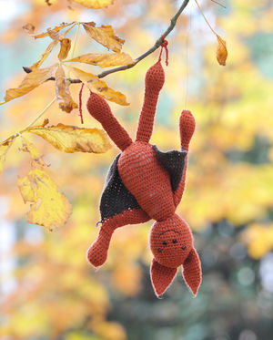 Plenty of the woollen creations are Halloween-themed