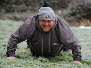 Stuart is doing 84 reps a day of press-ups, sit-ups or burpees