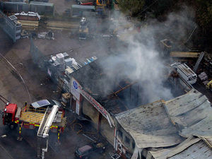 Supporting image for story: Police warn public not to use fireworks bought from Stafford warehouse gutted in blaze tragedy