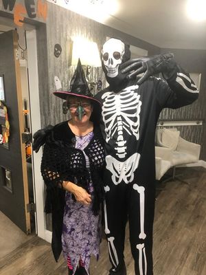 Lifestyle Manager Jayne Booth at last year’s HC-One Littleton Lodge Care Home Halloween Party
