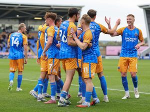 Supporting image for story: Player Ratings: Star man gets 8/10 as Shrewsbury Town end eight month wait for a home victory with 2-0 triumph over Cambridge United