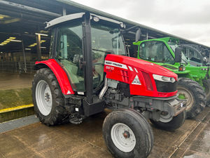 A 2015 Massey Ferguson 5610 SL Dyna 4 two wheel drive tractor sold for £17,000.