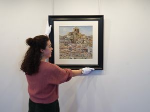 Supporting image for story: Charles Rennie Mackintosh watercolour of French village to be sold at auction