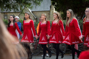 The national dress of 19 countries were on show at the Parade of Nations. Photo: Mandy Jones