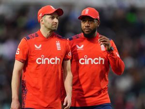 Supporting image for story: Mark Wood claims two wickets on white-ball return as England chase 158