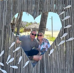 Ben and Caroline in Mozambique