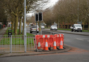 The crash happened at the junction of Lawnswood Avenue and Birmingham New Road