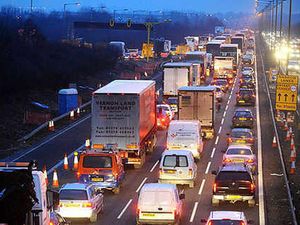 Supporting image for story: Motorways closed in crash chaos