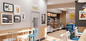 How the inside of the revamped Greggs at The Hawthorns will look