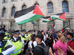 Supporting image for story: Four arrests outside Parliament as Palestine Action protests against its ban