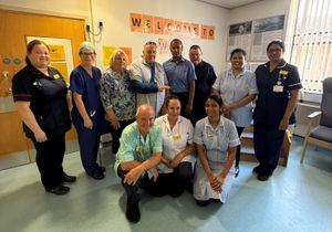 Tadeusz Urbanieic, was the second patient to be discharged on the same day after undergoing reverse shoulder replacement surgery.