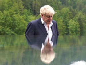 Supporting image for story: Johnson condemns ‘utter barbarism’ of Putin’s attacks on Ukraine as G7 ends
