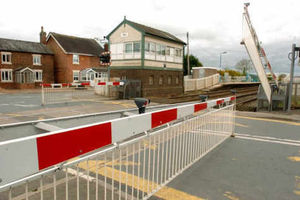 Supporting image for story: Rail barriers get stuck down at Wem level crossing