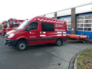 Supporting image for story: Shropshire fire service boat crew praised for flooding response in Yorkshire