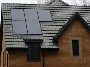 Solar panels on the roof of a property