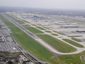 An empty runway at Heathrow