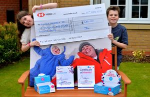 Oscar Moorhouse, 10 and Connie Moorhouse, 8