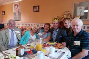 Supporting image for story: In pictures: Telford family give TV star Richard a right royal welcome to their front room