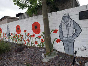 Supporting image for story: Mural for soldiers is showcased