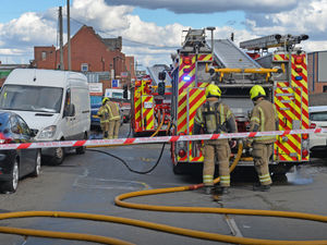 Supporting image for story: Service bay at Smethwick business 'destroyed' by fire