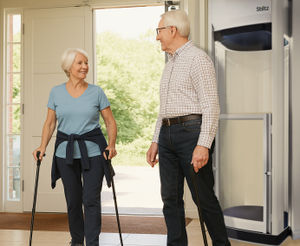 Couple ready to walk