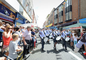The parade during Stourbridge Carnival