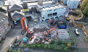 The auditorium at Telford Theatre is being demolished to make way for a new state-of-the-art theatre