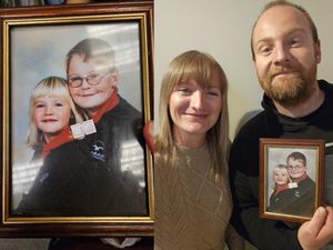 Supporting image for story: Siblings reunited with school photo found in charity shop 300 miles away