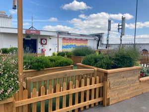 Supporting image for story: Colourful tribute unveiled to celebrate the reopening of rooftop garden at Telford shopping centre