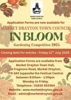 Supporting image for story: Market Drayton ‘In Bloom’ Gardening Competition 2025 – enter now!