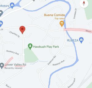 A Streetmap image shows the areas Brierley Hill Fire Station want people to report incidents from. Photo: Google Street Map and Brierley Hill Fire Station