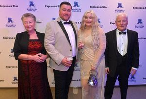 The team from Bowers & Jones - Pauline Watson, James Owen, Nicola Owen and Gerry Watson at the Express & Star Business Awards 2025