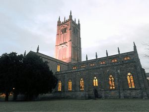 Supporting image for story: Church leaders threaten legal action over collapsed Ludlow town wall that could be putting historic building at risk