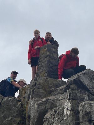 Toby and his late dad’s best pal Nick Challenor
