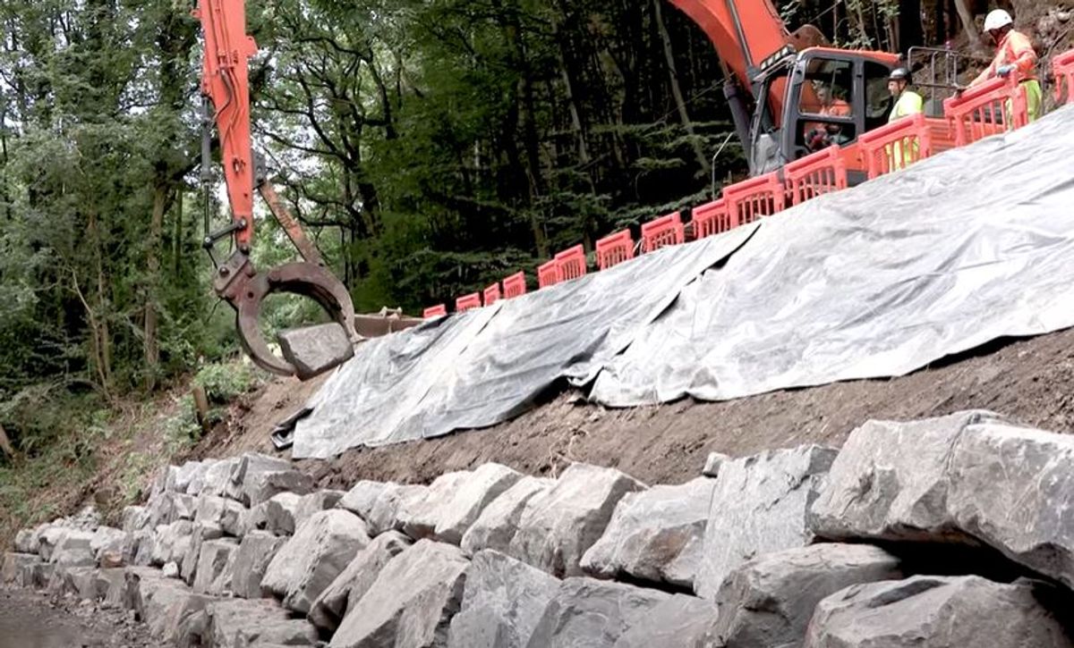 Shropshire A-road set to reopen this week following intensive two-month landslip repairs
