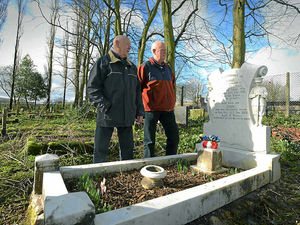 Supporting image for story: Mystery grave tribute to fallen Black Country hero of war